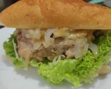 Foto del paso 10 de la receta: Sándwich de pollo y cebollas grilladas🥪🧀🍗