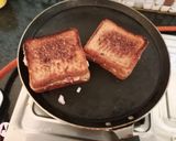 A picture of step 3 of Millet bread sandwich.