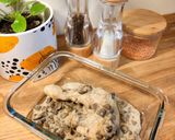 Une image de l'étape 4 de Poulet aux champignons.