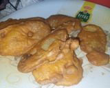 A picture of step 6 of Alu ky Pakory.