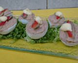 Foto del paso 5 de la receta: Huevos rellenos festivos