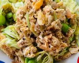 รูปขั้นตอนการทำที่ 5 ของ ดอกแคผัดไข่หมูสับ
