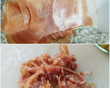 Foto del paso 6 de la receta: Calamares rellenos de habitas y setas con jamón serrano