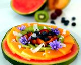 Une image de l'étape 2 de Tarte pastèque aux fruits.