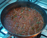 Foto del paso 6 de la receta: Espaguetis tricolores con salsa de tomate frito y verduras