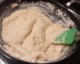 A picture of step 4 of Kaju katli.