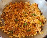 A picture of step 5 of Veg Schezwan Fried Matta Red Rice.