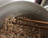 Hình bước làm 1 của món Canh cải thịt bằm