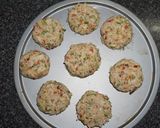 A picture of step 2 of Crab burgers on homemade sesame seed buns.