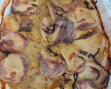 Une image de l'étape 6 de Gratin de Pommes de Terre au Jus de Lapin Chasseur.