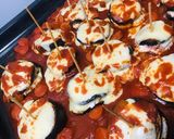Foto del paso 5 de la receta: 🫕LASAÑA🫕 DE JAMÓN 🍖 Y QUESO 🧀 (Hechas con 🍆berenjenas) 🍆
