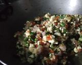 A picture of step 6 of BhindiBhurji.