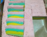 Foto langkah ke 9 dari resep Rainbow cake (takaran sendok).