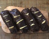 A picture of step 3 of California Farm Crab Stick Sushi Rolls.