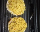 A picture of step 7 of Maggi coins with bowl of veg noodles.