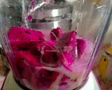 Foto langkah ke 2 dari resep Smoothies Buah Naga Merah.