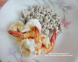 รูปขั้นตอนการทำที่ 2 ของ ยำถั่วพูกุ้งสดไข่ต้ม