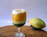 Foto langkah ke 9 dari resep Matcha Latte Topping Cream Double Mango.