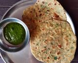 A picture of step 2 of Onion fenugreek paratha.