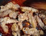 A picture of step 5 of Korean style hot wings.