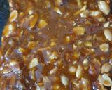 A picture of step 3 of Mixed nuts chikki.
