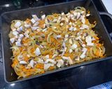 A picture of step 3 of Farfalle Casserole with Ham and Vegetables.