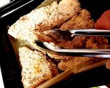 A picture of step 3 of My Breaded chicken with Linseed coating 🤗.