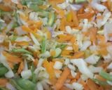 A picture of step 5 of Chinese Bhel.