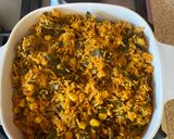 A picture of step 2 of Leftover rice patra(colocasia).