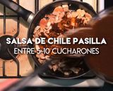 Foto del paso 4 de la receta: Champiñones con Pollo en Chile Pasilla