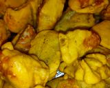 A picture of step 3 of Lauki Ke Pakode.