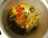 A picture of step 2 of Gongura Pappu.