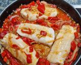 Foto del paso 7 de la receta: Merluza con pimientos