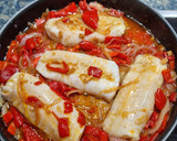 Foto del paso 7 de la receta: Merluza con pimientos
