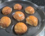 A picture of step 3 of Lobia Dahivada in Appe pan.