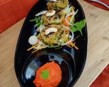 A picture of step 4 of Sweet potato tikki.
