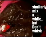 A picture of step 3 of Eggless moist chocolate cake without oven.