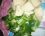 A picture of step 4 of Raw Banana curry.