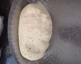 A picture of step 2 of Sooji mathri.