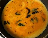 A picture of step 8 of Indrahar ki Kadhi (Madhya Pradesh Cuisine in a Fusion style).