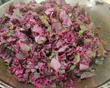 A picture of step 8 of Lal Saag with Gobhi.