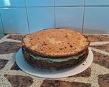 Foto del paso 5 de la receta: Torta Combinada Rellena con Chocolate, Crema Pastelera y Frutal