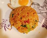 รูปขั้นตอนการทำที่ 3 ของ ข้าวผัดกิมจิพริกสด🍳 style by barbie👩🏼‍🍳
