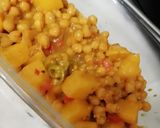A picture of step 3 of Dahi channa chat.