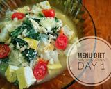 Foto langkah ke 3 dari resep Diet Enak Hari Ke-1 (lunch) Tumis Tahu.