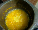 A picture of step 2 of Green Amaranth curry.