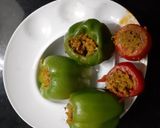 A picture of step 16 of Stuffed capsicums and tomatoes.