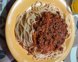 Foto del paso 5 de la receta: Salsa bolognesa con fideos