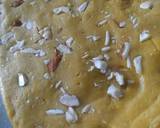 Besan burfi with condensed milk recipe step 3 photo