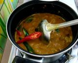 Gambar langkah 10 resipi Kari Daging.
